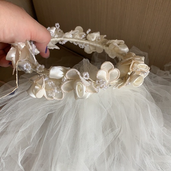 💕Vintage Wedding Veil 💕Ivory - Picture 8 of 14